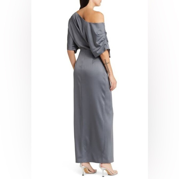 Elliatt Andrea Gown Charcoal Gray Maxi Dress Nordstrom NWT Size Small - Picture 15 of 15